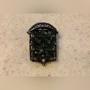 Sarah Coventry Green and Pink Brooch / Pendant